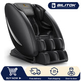 Full Body Massage Chair w/ Heating, Airbags, Bluetooth Speaker, Foot Roller