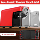 Electric Pencil Sharpener 6 Hole Cordless and Rechargeable Colo Pencil Sharpener for 6-11mm Pencils