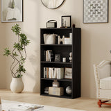 JHK 3-4 Tier Wooden Shelf Bookcase Tall Floor Standing Open Bookshelf f