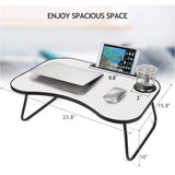 Portable Lap Desk for Bed - Foldable Adjustable Height Laptop Stand