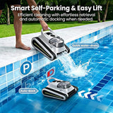 Cordless Automatic Pool Vacuum Robot for Inground & Above Ground Pools