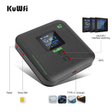 KuWFi 5G Mobile Router AX3000 Dual Band WiFi6 Portable Pocket Router WiFi
