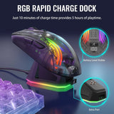 MAMBASNAKE x ATTACK SHARK X2PRO Wireless Gaming Mouse with Full Transparent
