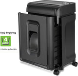 10-Sheet Crosscut Paper Shredder with 4-Gallon Pullout Wastebasket