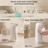 Automatic Foam Soap Dispenser with Touchless Sensor, USB-C Rechargeable, 320ml