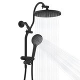 Self-cleaning Shower Head Combo, High Pressure 10'' Rain Showerhead