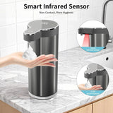 Touchless Foaming Soap Dispenser with USB Rechargeable Battery, 12oz Wall Mounted