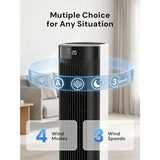 Portable evaporative air cooler for bedroom indoor use, plastic housing