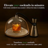 Cocktail Smoker Kit Whiskey Smoker Glass Dome Infuser for Old Fashioned Crafty