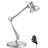 Metal Desk Lamp, Adjustable Goose Neck Architect Table Lamp with On/Off