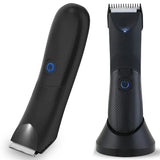 Hatteker Groin Area Hair Trimmer Lawn Mower Ceramic Blade Waterproof Wet Dry Clippers Pubic Armpit Body Hair