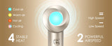 Bopcal Ionic Hair Dryer with Diffuser - 160000RPM High-Speed Blow Dryer, 500 Millons Ions Frizz Free, Fast