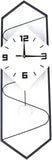 Yiyibyus Wall Clock for Living Room Modern Decor Pendulum Silent Clock