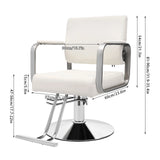 Modern 360° Rotatable Barber Chair with Footrest 200kg