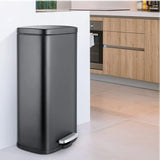 8 Gallon / 30L Step Trash Can, Stainless Steel Garbage Bin Removable