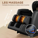 Massage Chair Recliner with Heating, Airbags, Foot Roller, Bluetooth Speaker
