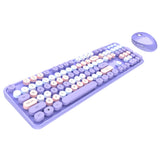 Mofii Sweet Keyboard Mouse Combo Mixed Color 2.4G Wireless Keyboard Mouse Set