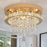 GreeLustr Luxury Crystal Chandelier Lustre Design Gold Modern Led Ceiling Light