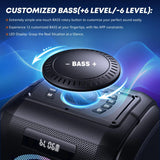 W-KING 250W MAX Party Wireless Bluetooth Speaker with USB Playback