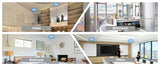 Herdio 5.25” Flush Mount Bluetooth Ceiling Speaker System Max Power 600 Watts Perfect For Humid