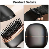 Wireless Hair Straightener Brush USB Rechargeable 30s Fast Heat 3