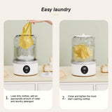 Cordless Small Washing Machine with Laundry Cup Automatic Laundry Cup Rechargeable Mini Specia