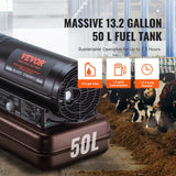SucceBuy Portable Torpedo Diesel Space Heater W/ Thermostat Tank Energy