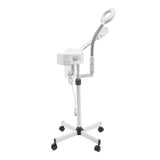 White Professional Facial Steamer,800W 110V 2-in-1 Facial Steamer Beauty Tool, Single