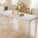 Tribesigns Dining Table for 6-8 People, 200cm Large Narrow Long Rectangular Kitchen Dinner Table
