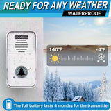 Wireless Voice Duplex Intercom Doorbell 500M Hand Free Two Way Wireless Doorbell Duplex Door Bell for House Home Factory Office