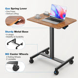 JHK Mobile Living Room Sofa Table Standing Desk Portable Computer Desk