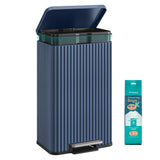 SONGMICS Trash Can, 13 Gallon (50 L) Garbage Can for Kitchen, with Lid, Pedal, and Removable
