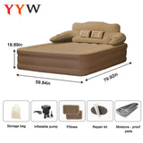 New 2 Persons Inflatable Mattress Camping Folding Outdoor Indoor Home