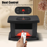 Mini Warmer Fan Space Heater Electric Fireplace Heater with Remote Control