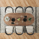70.86in Rustic Oval Dining Table for 6-8 Person Farmhouse Wood Kitchen Table