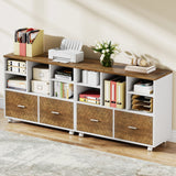 Tribesigns 2-Drawer Wood File Cabinet, Mobile Lateral Filing Cabinet