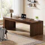Tribesigns 79-Inch Extra Long Desk, Two Person Double Desk for Home Office