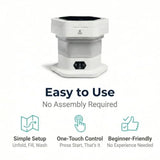 Portable Folding Washing Machine for Small Loads Mini Washer for Baby Clothes Underwear