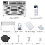 8000 BTU WiFi Window Air Conditioner for Bedrooms Small Rooms Remote