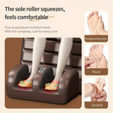 Full Body Massage Mat with Heat and Vibration w/ Foot Roller and Neck Pillow