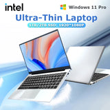14.1" Ultra Slim Windows 11 Pro Laptop Computer intel Atom A3950 12GB RAM 1TB 2TB SSD Notebook PC 1080P HD Office