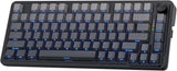 75% Wireless Gasket RGB Gaming Keyboard, 3-Modes 81 Keys PBT Hot-Swap