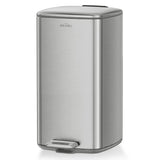 mVm Stainless Steel Trash Can 20L/30L, Step Pedal Garbage Bin with Lid, Fingerprint-Resistant, Soft Close