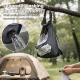 Portable Camping Washing Machine Lightweight Travel Laundry Wash Bag Outdoor No-Electric Manual Clothes