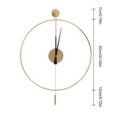 Modern Swing Wall Clock -Ultra Silent, Numberless Dial, Perfect Gift for Home