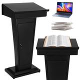 Metal  Lecterns Multi-Purpose Metal Podium Speaking Desk Large Capacity for Church