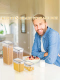 42pcs Sealed food storage containers with LIDS plastic kitchen pantry, dry cargo jars of lactose,