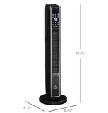HOMCOM 2-In-1 Portable Space Heater for Indoor Use with Remote Control