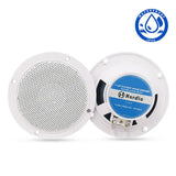Herdio 4PCS 4'' 160W Marine Waterproof Bluetooth Speaker HIFI Full Range Stereo Motorcycle Boat