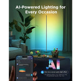 RGBIC Floor Lamp Basic LED Corner Lamp Works with Alexa